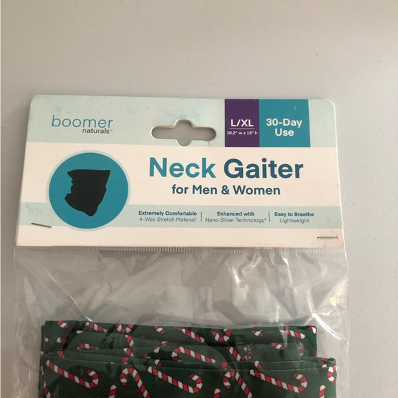Boomer naturals Neck Gaiter Christmas Candy Canes For Men And Women Size L/XL - Picture 3 of 5